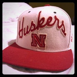 Vintage Straight Bill Adidas Nebraska hat